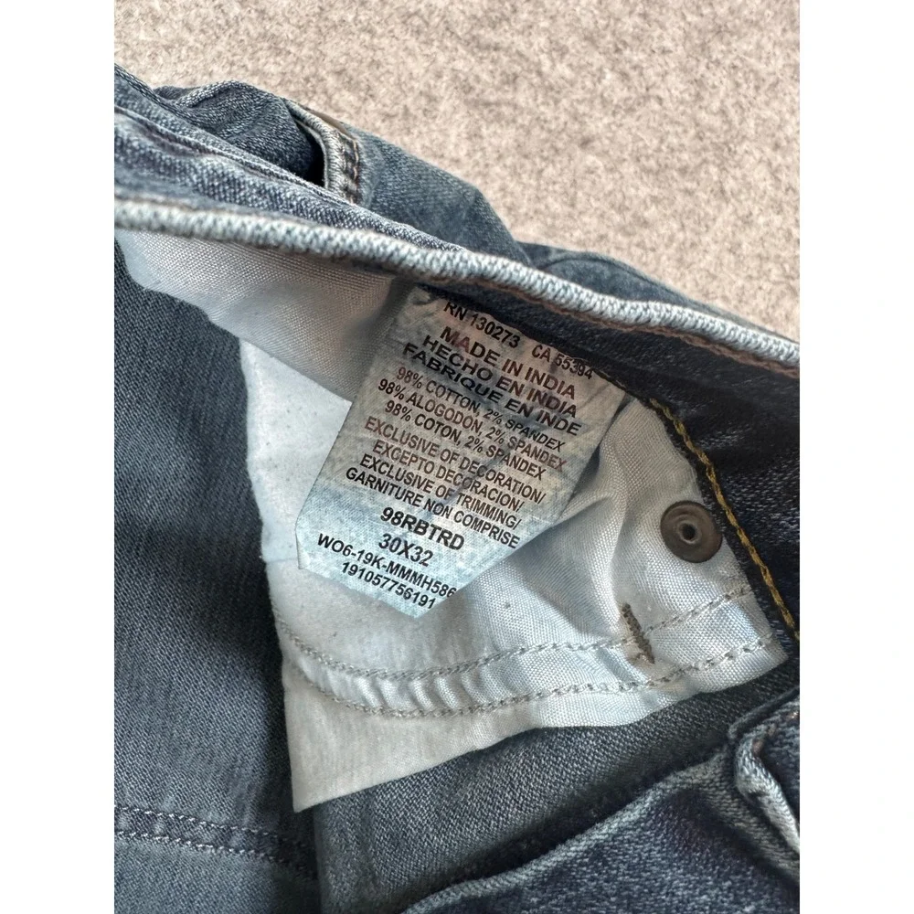 Wrangler Relaxed Boot Jeans 30x32 Blue Stretch Denim Mens Pants 98RBTRD